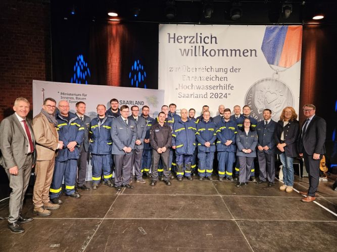 Ehrung Saarland Hochwasser 