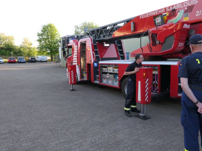 Besuch der Feuerwehr Saarlouis Lbz. Ost