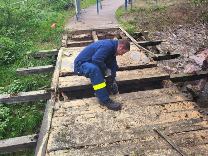 Projekt Brückenbau - Tag 1