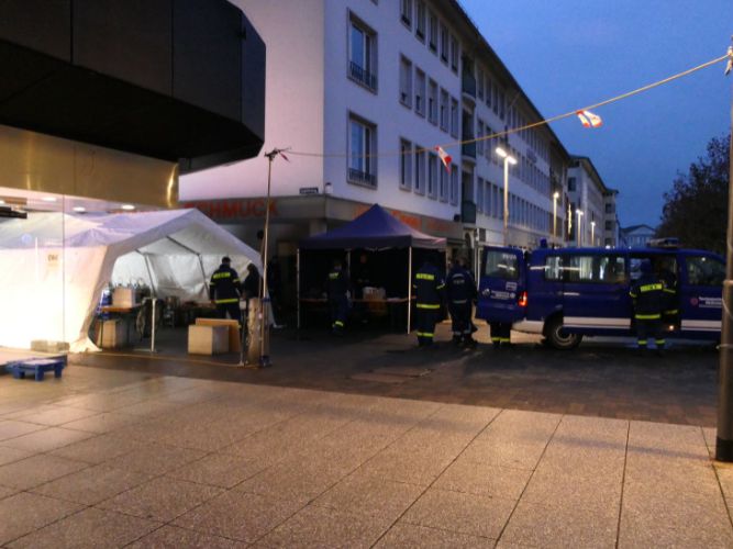 Traditionelle Erbsensuppe-Kochaktion 