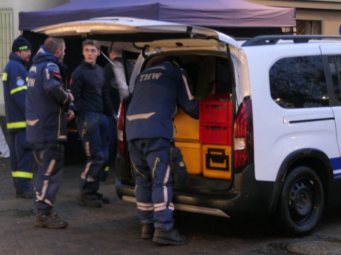 Traditionelle Erbsensuppe-Kochaktion 