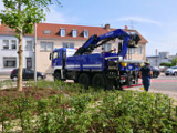 Transport der historischen Walze 