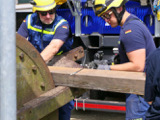 Transport der historischen Walze  - Bild 59