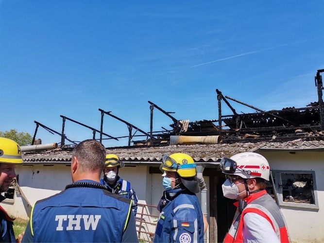 Einsatz 1: Brand Geflügelhof Hemmersdorf 