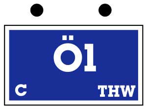 Taktisches Zeichen Fachgruppe Ölschaden, Typ C